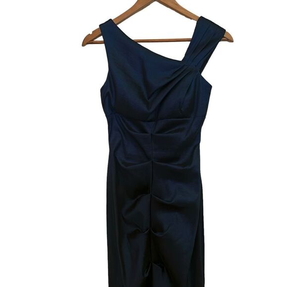 Xscape Women’s Iridescent Blue Maxi Mermaid Formal Gown Dress 4 - Picture 5 of 8